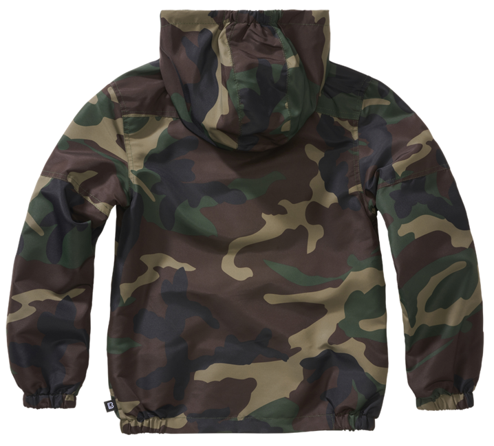 Brandit Summer Frontzip Windbreaker jakna dječja, woodland