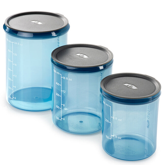 GSI Outdoors Infinity Storage Set set plastičnih posuda za hranu, prozirno plavi