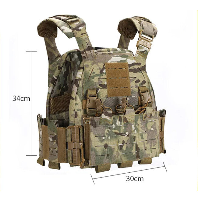 DRAGOWA prsluk s brzom kopčom, Multicam