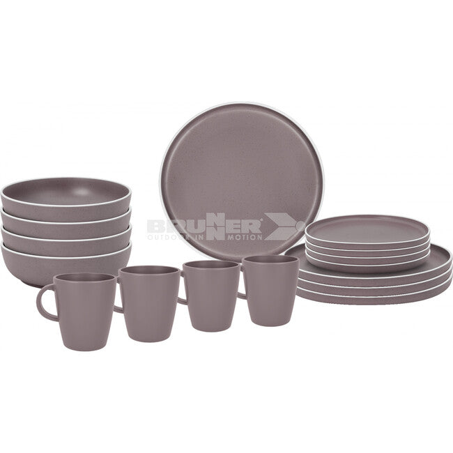Brunner Lunch Box Dolomit set kamping posuđa, ljubičasti