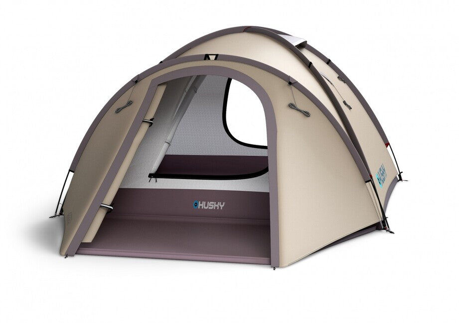 Husky Bizon 3 Plus obiteljski trekking šator za 3 osobe, light brown