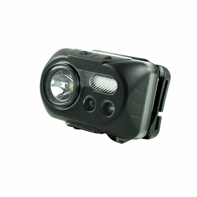 Technik naglavna svjetiljka LED CREE L2 Micro-USB s gumiranom površinom, crveno svjetlo