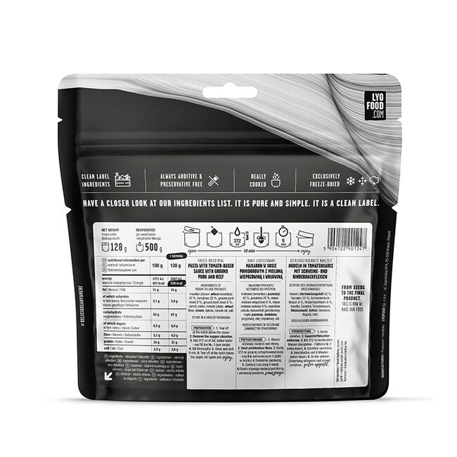 LYOfood Bolonjska tjestenina 500g