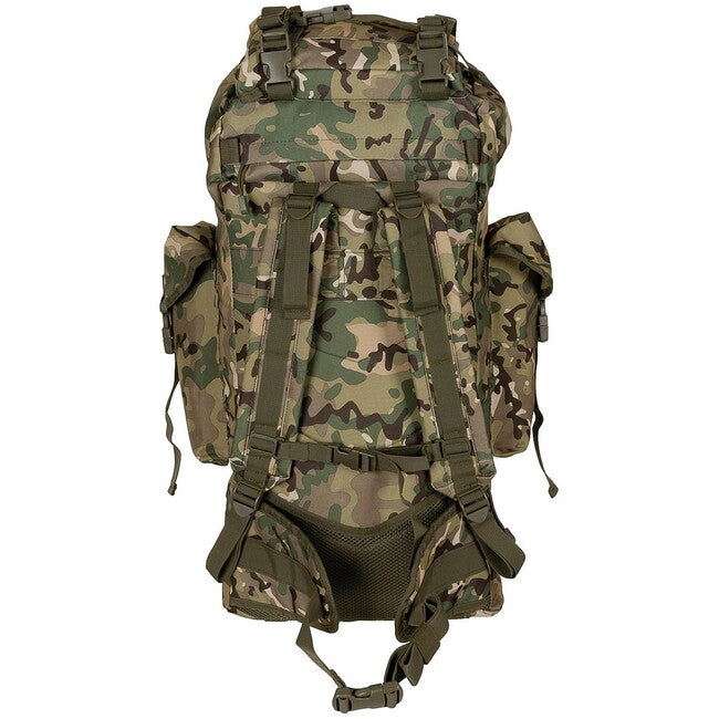 MFH MOLLE ruksak 65L, aluminijska šipka, op.-camo