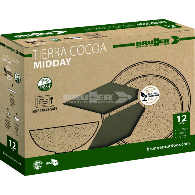Brunner Midday Pla Tierra set kamping posuđa, smeđi