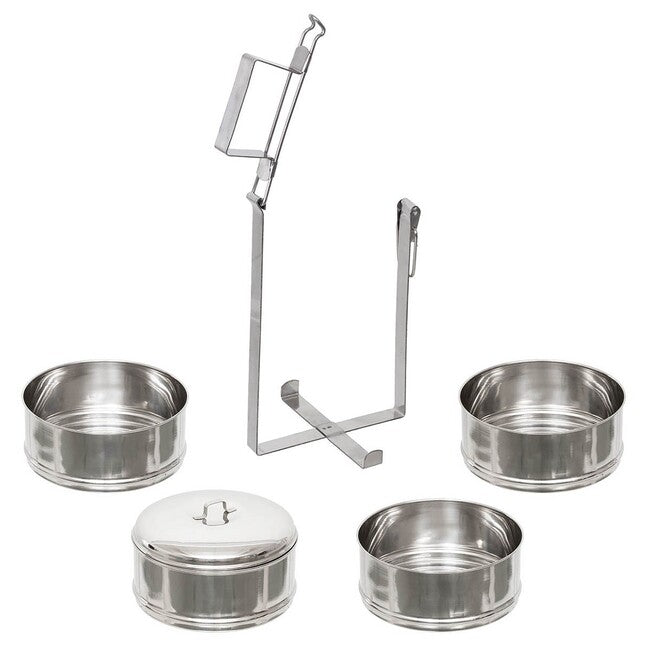 Fox Outdoor posuda za hranu nehrđajući čelik, 4 komada