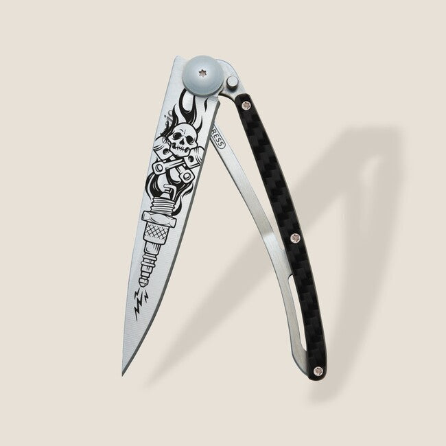 Deejo Tattoo Biker sklopivi nož fiber