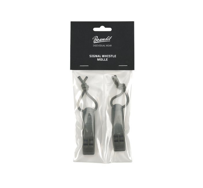 Brandit MOLLE signalna pištaljka 2 pack, maslinasto zelena