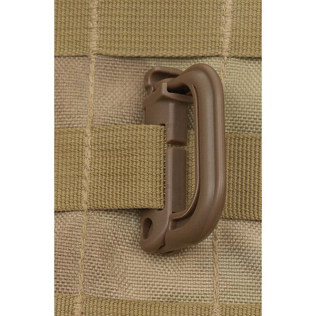 MFH MOLLE karabiner plastični, coyote tan, 2 kom