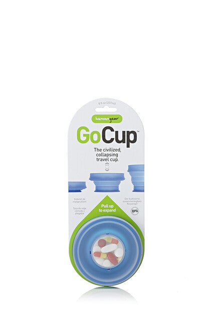Humangear Go Cup sklopiva putna čaša higijenska, lako se pakira ' plave boje GoCup, plava, 237 ml