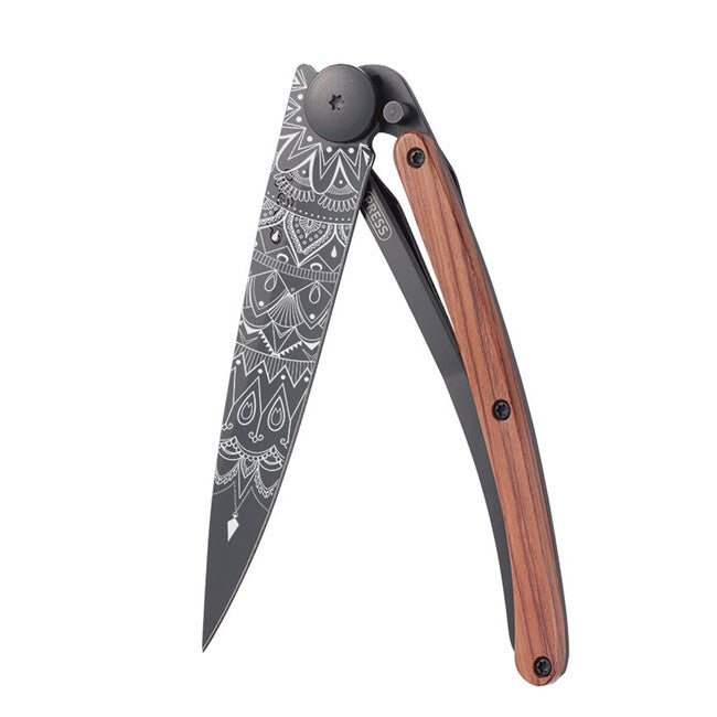 Deejo Tattoo sklopivi nož mandala black coralwood
