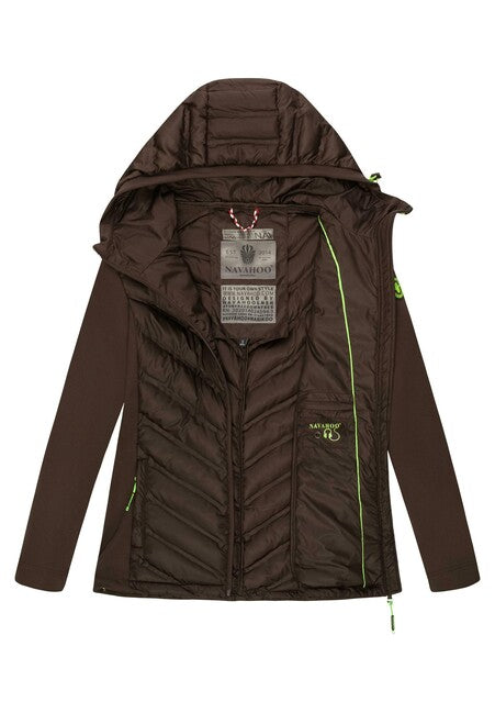 Navahoo NIMM MICH MIT ženska outdoor jakna, Dark choco
