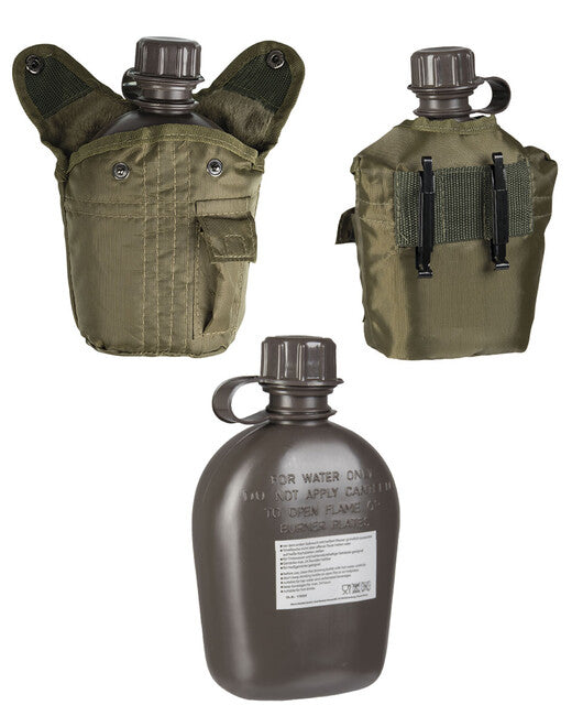 Mil-Tec US IMPORT čuturica 1l s navlakom, maslinasto zelena