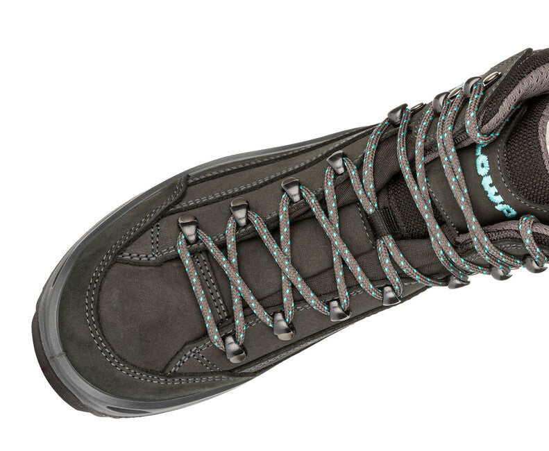 LOWA Renegade GTX Mid Ls ženska obuća za trekking, asphalt/turquoise