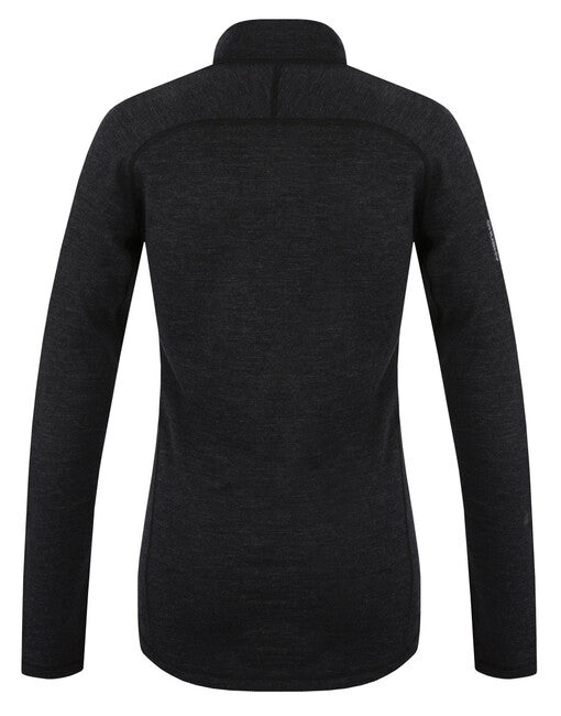 HUSKY Merino termo rublje majica dugih rukava Merow Zips, crna, L