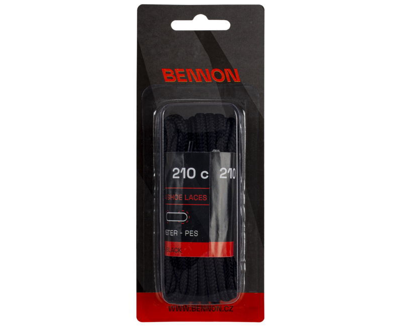 BENNON Laces Black Box vezice za cipele 210 cm