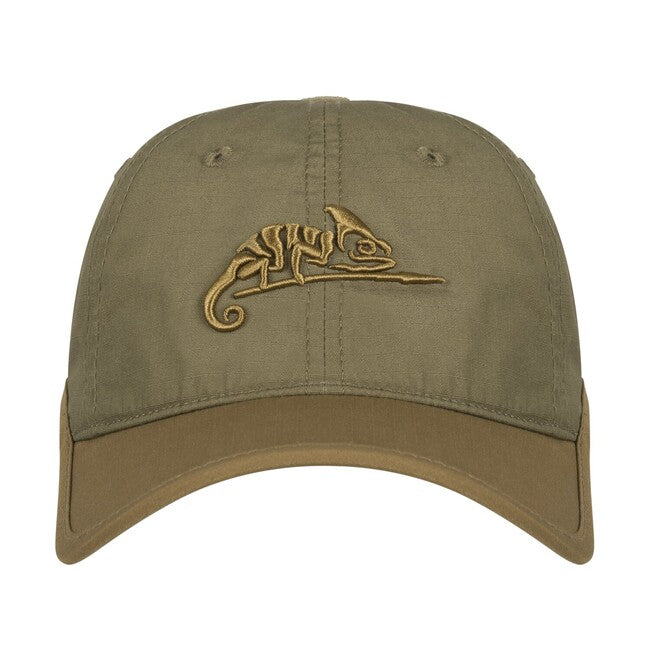Helikon-Tex kapa sa šiltom PolyCotton Ripstop logom, Coyote / Olive Green