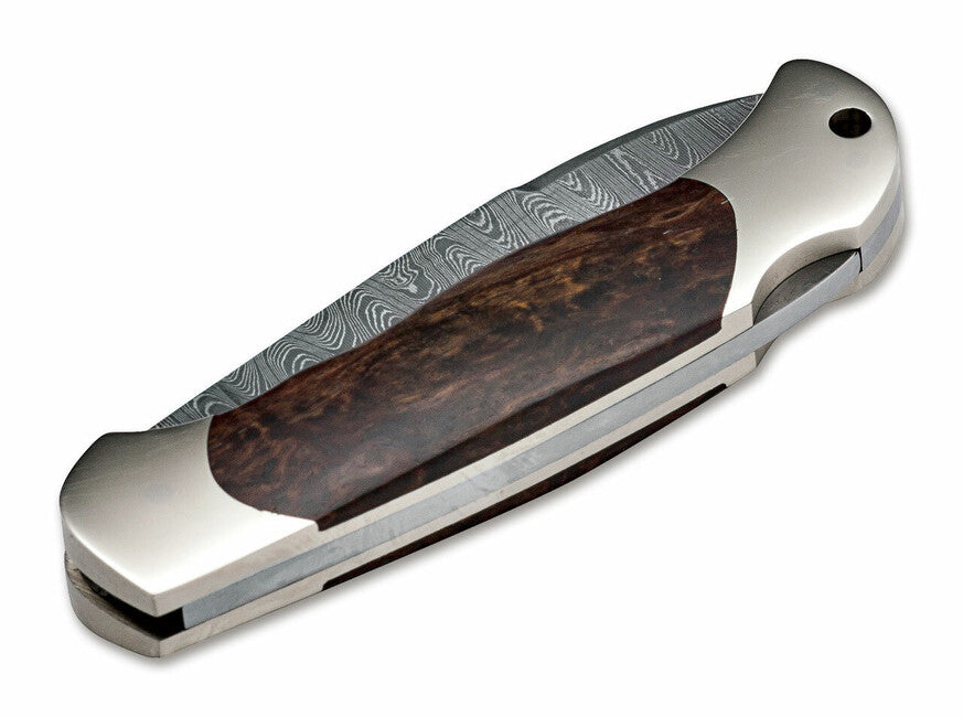 BÖKER® Junior Scout Spearpoint džepni nož 7 cm, damast, kovrčava breza