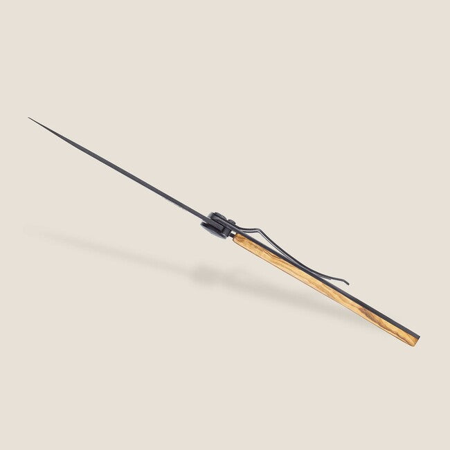 Deejo Prime cuts sklopivi nož Black tattoo olive wood