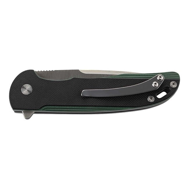 Herbertz jednoručni džepni nož Einhandmesser 9 cm, crno-zeleni, G10