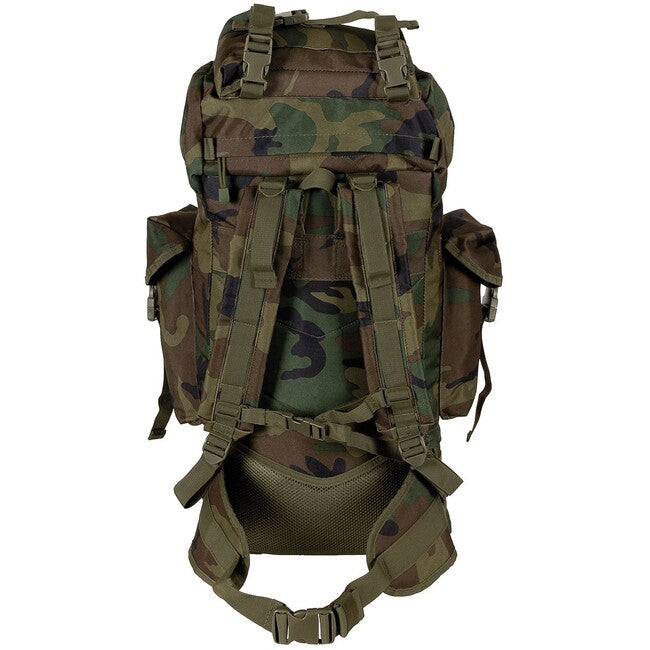 MFH MOLLE ruksak 65L, aluminijska šipka, woodland