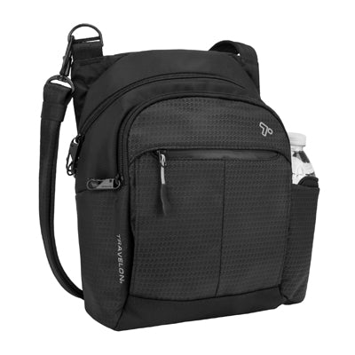 Travelon Active Tour torba preko ramena protiv krađe, crna