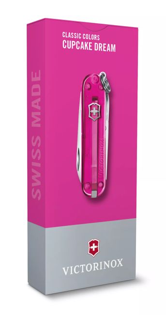 Victorinox Classic SD džepni nož Transparent, ružičasti