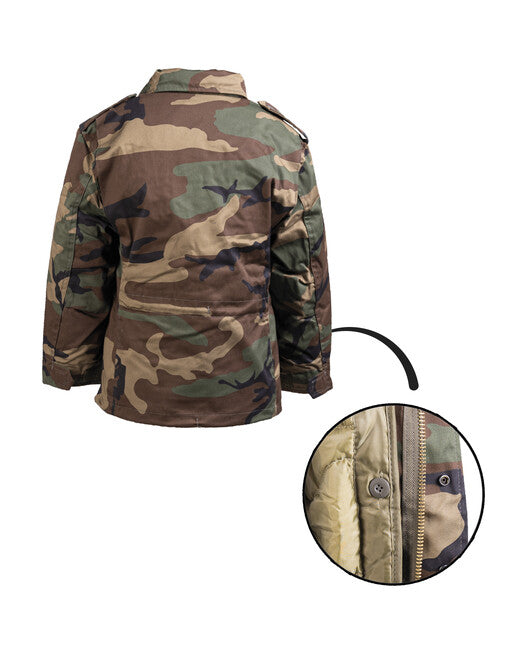 Mil-Tec M65 jakna US dječja s uloškom, woodland