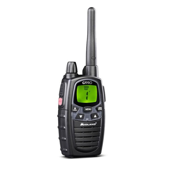 Midland G7 Pro radio, crni