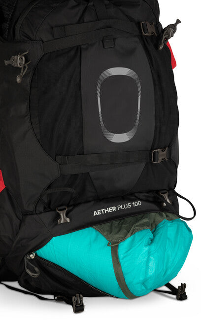 OSPREY AETHER PLUS 100 turistički ruksak, crni