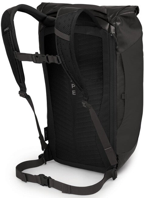OSPREY TRANSPORTER ROLL TOP gradski ruksak, crni