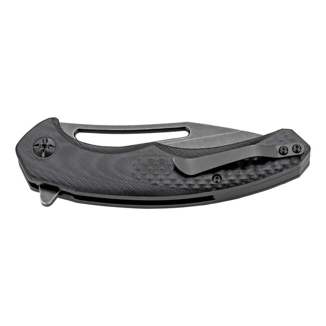 Herbertz jednoručni džepni nož, teksturirani G10, crni, 9,5cm