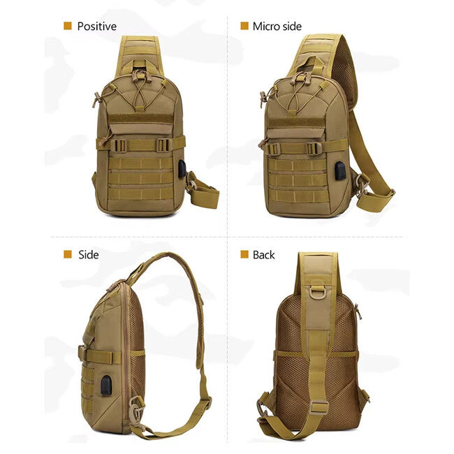 DRAGOWA TACTICAL Oscar jednoramenski ruksak, ACU