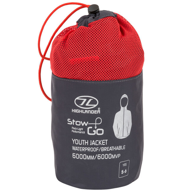 Highlander Stow and Go Kids kišni ogrtač za djecu, charcoal