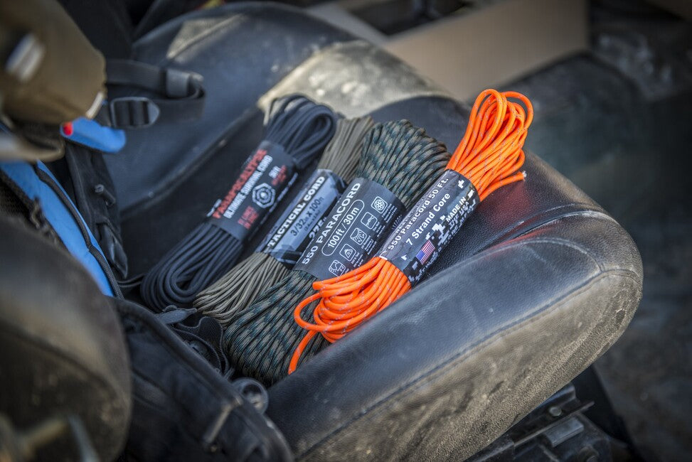 ATWOOD® 550 Paracord svjetleće u mraku uže stopa, bijelo (GLOW-PC100)