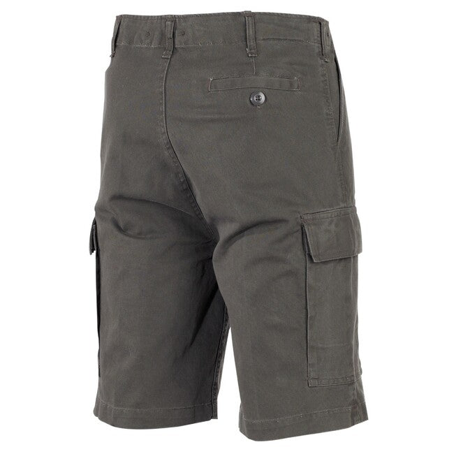 MFH BW bermude moleskin, OD green-stonewashed