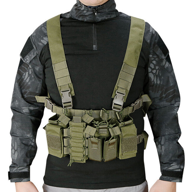 DRAGOWA D3 prsni nosač Chest Rig, Olive