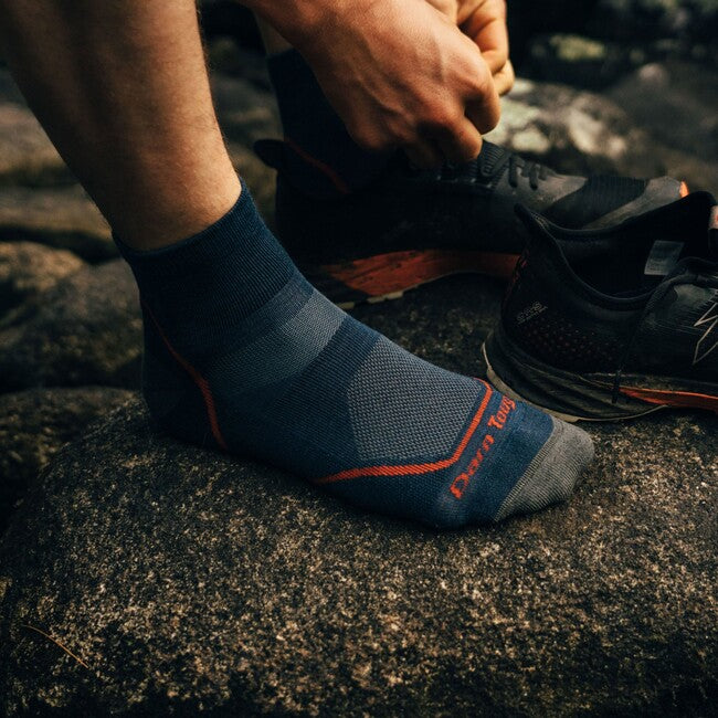 Darn Tough Light Hiker 1/4 Lightweight planinarske čarape s amortizacijom, Denim