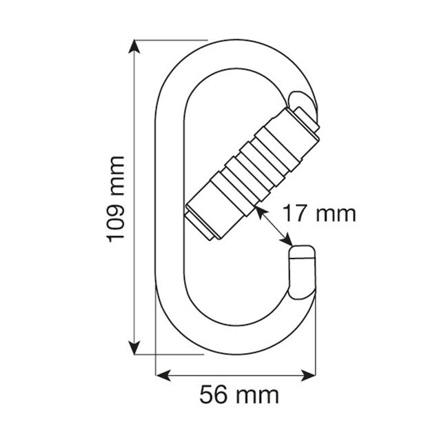 CAMP Steel Oval Pro karabiner 3Lock