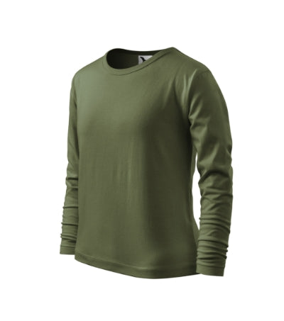 Malfini Fit-T LS dječja majica s dugim rukavom, Khaki
