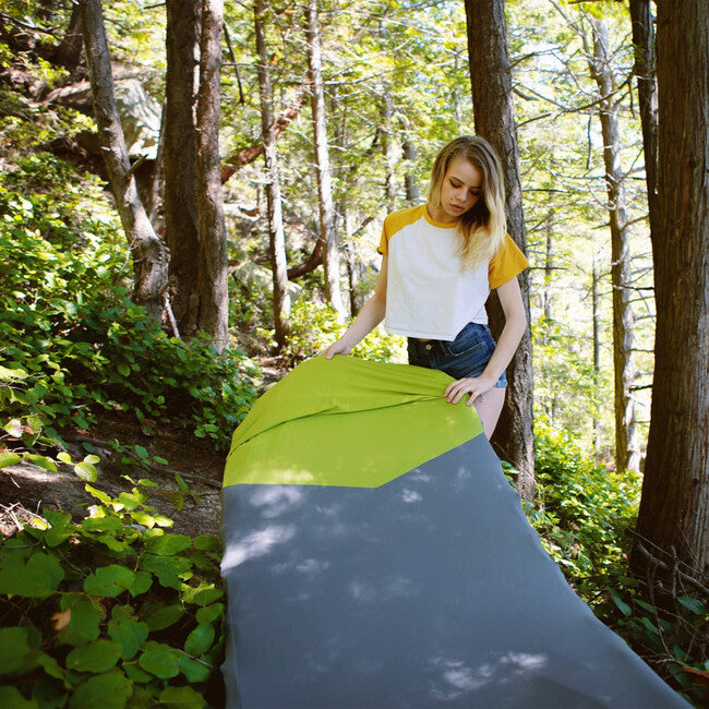 Klymit Luxe V Sheet XL zaštitna navlaka za podlogu, zeleno-siva