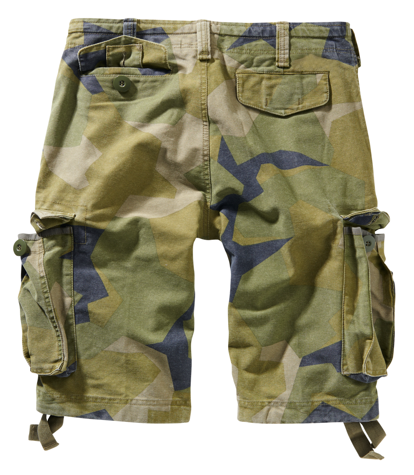 Brandit Vintage kraťasy, swedish camo M90