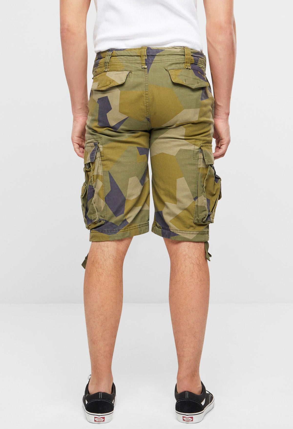 Brandit Vintage kraťasy, swedish camo M90