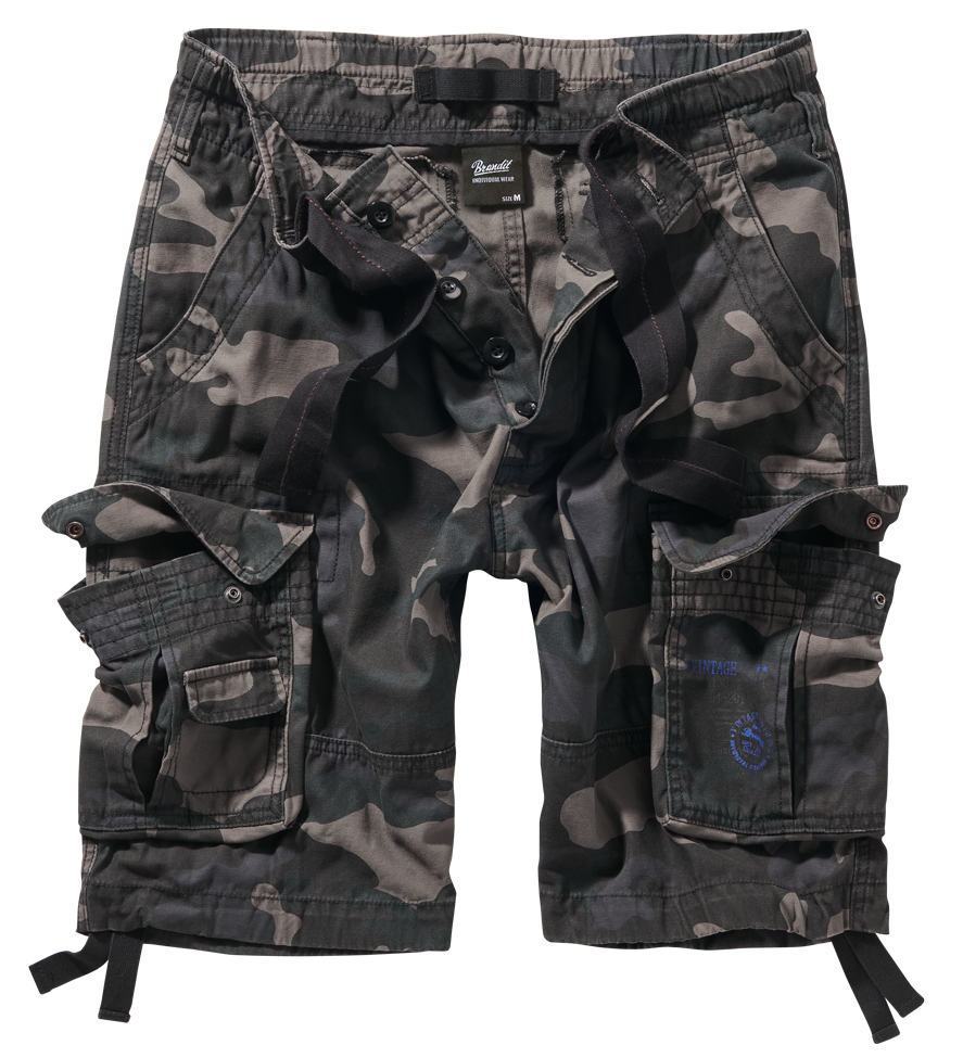 Brandit Pure Vintage kraťasy, darkcamo