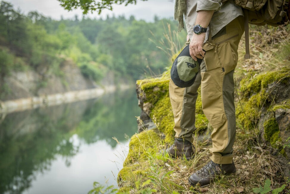 Helikon-Tex kapa sa šiltom PolyCotton Ripstop logom, Coyote / Olive Green