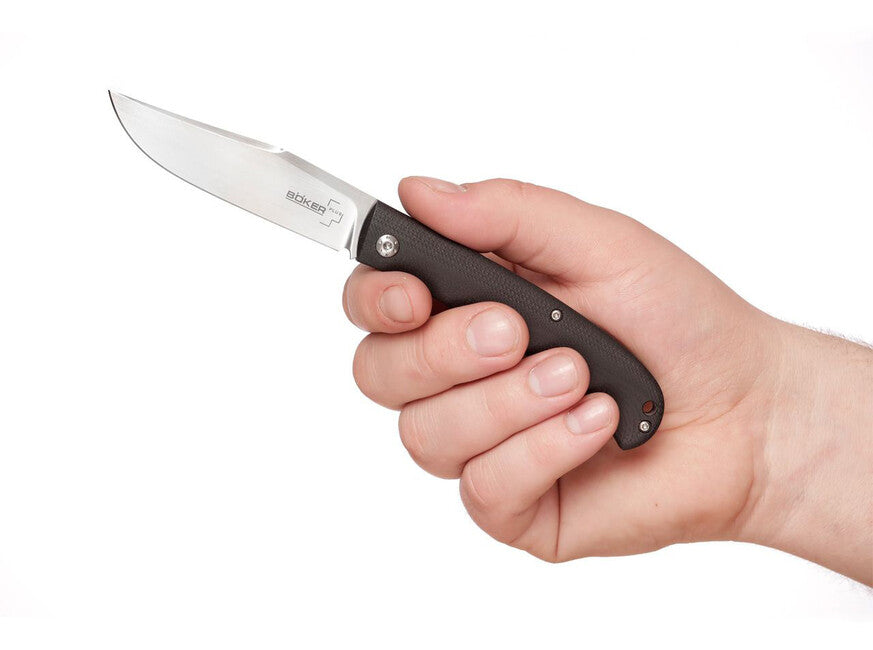 BÖKER® Slack džepni nož 8,2 cm, crni, G10