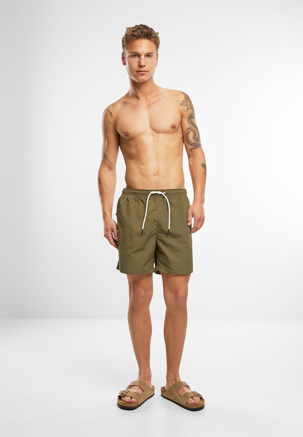 Brandit Swimshort Basic pánske plavky, olive