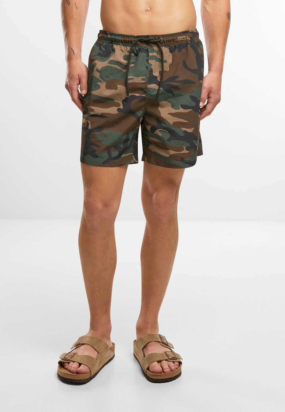 Brandit Swimshort Basic pánske plavky, woodland
