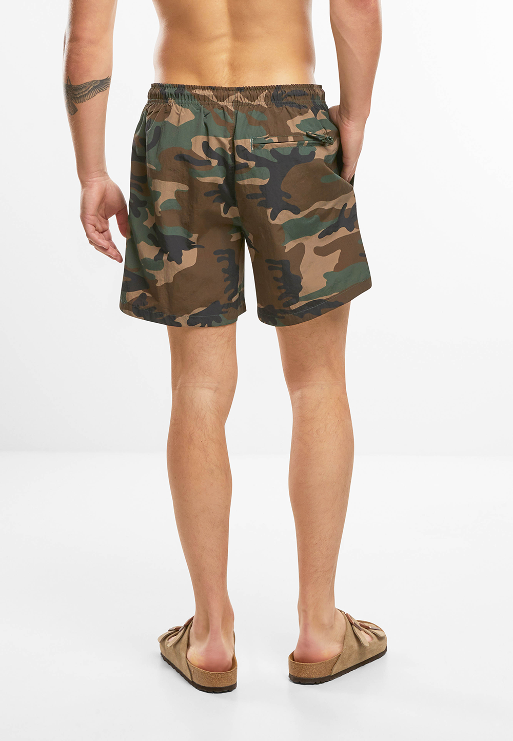 Brandit Swimshort Basic pánske plavky, woodland
