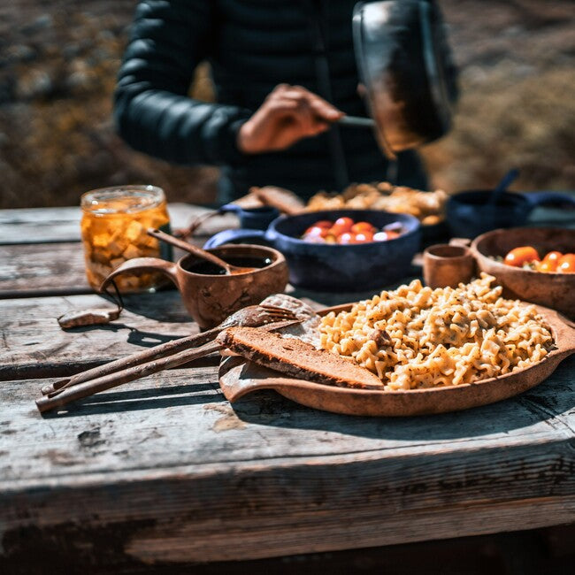 Kupilka CUTLERY kamping pribor u pakiranju, smeđi